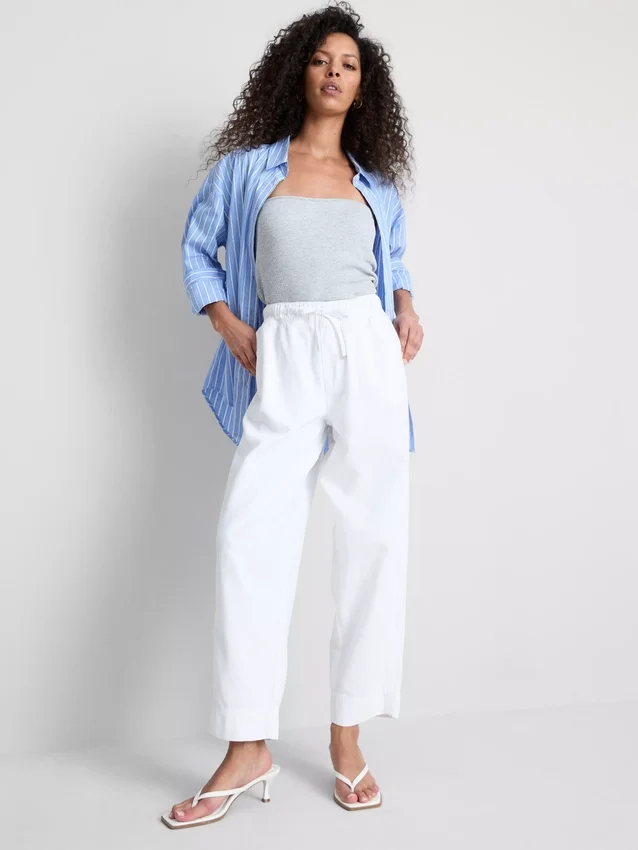 Cotton blend casual joggers