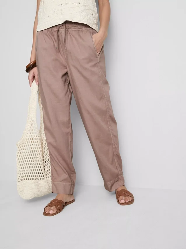 Cotton blend casual joggers