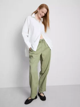 Cotton blend casual joggers