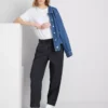 Cotton blend casual joggers