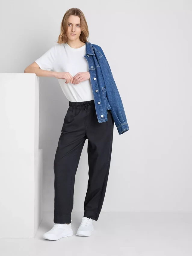 Cotton blend casual joggers