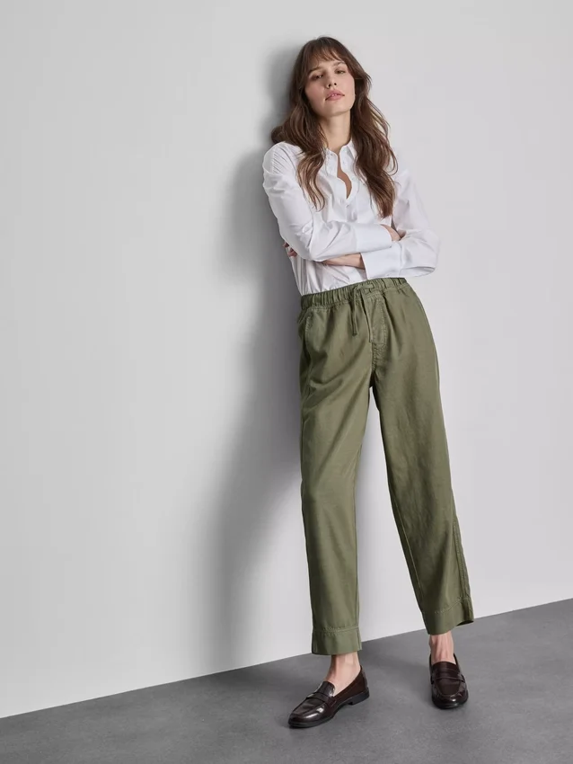 Cotton blend casual joggers