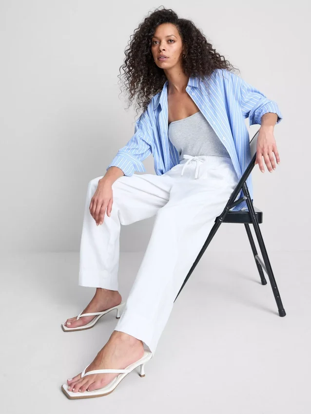 Cotton blend casual joggers
