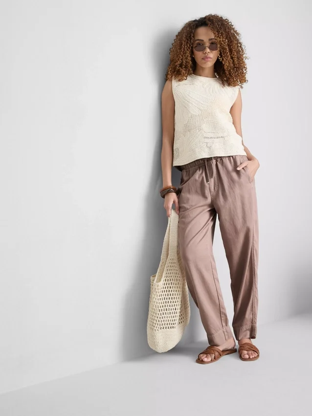 Cotton blend casual joggers