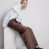 Cotton blend casual joggers