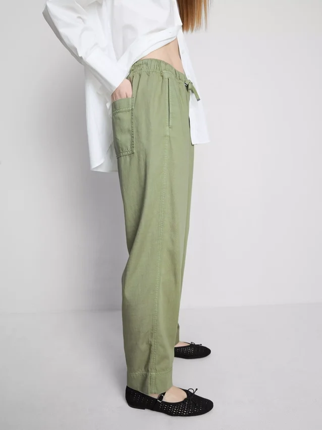 Cotton blend casual joggers