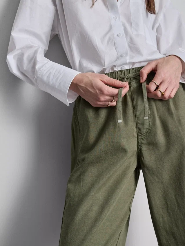 Cotton blend casual joggers