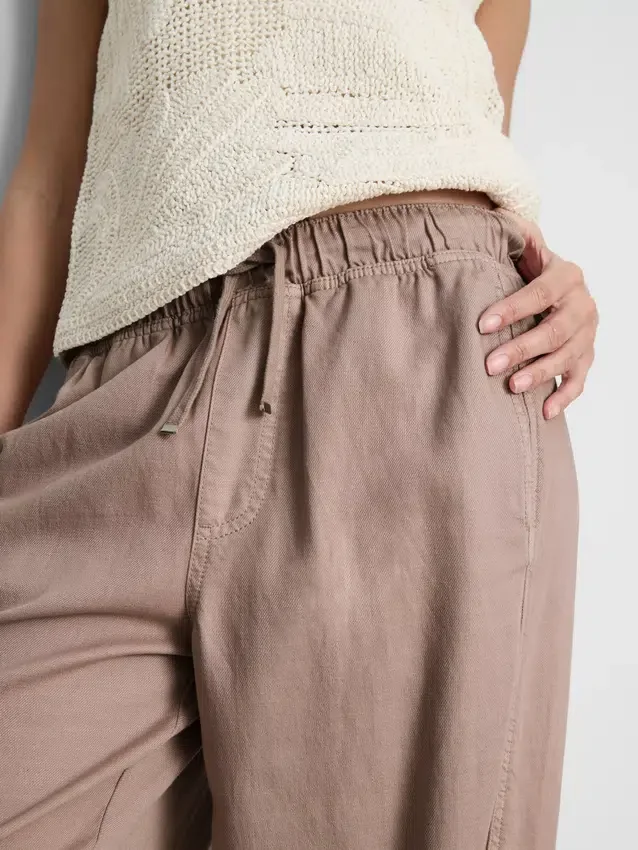 Cotton blend casual joggers