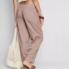 Cotton blend casual joggers