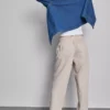 Cotton blend casual joggers