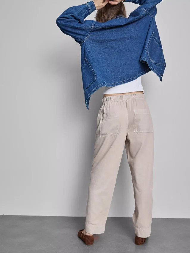 Cotton blend casual joggers
