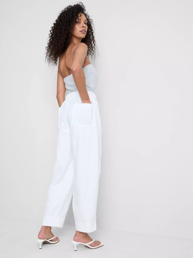 Cotton blend casual joggers