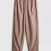 Cotton blend casual joggers
