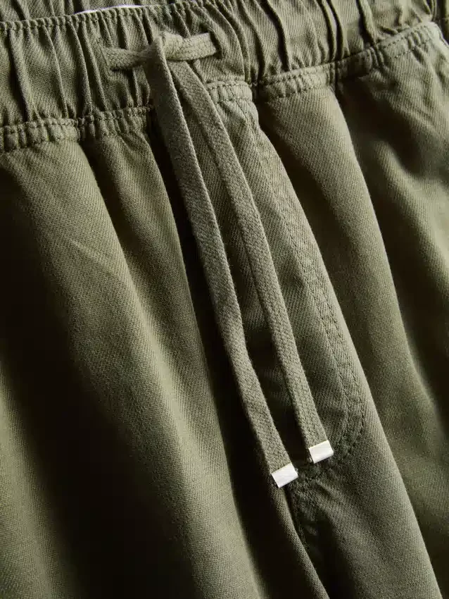 Cotton blend casual joggers