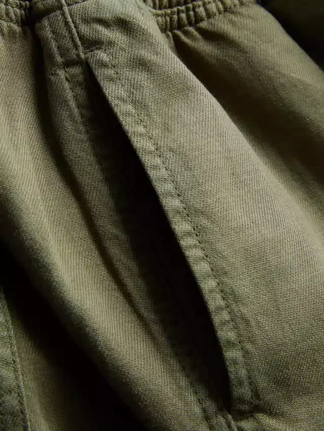 Cotton blend casual joggers