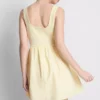 Cotton blend corset mini dress