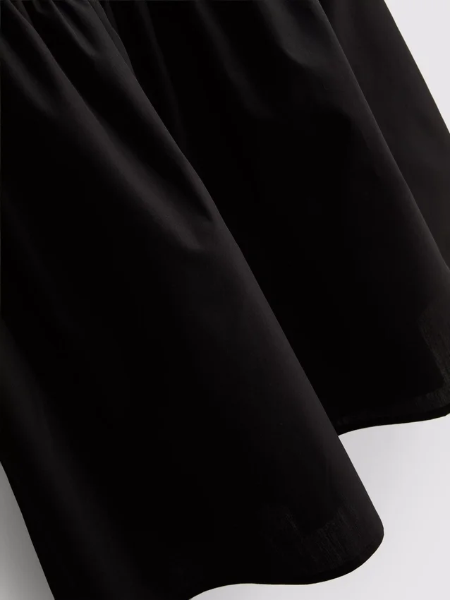 Cotton blend corset mini dress