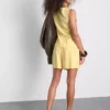 Cotton-blend elastic-waist shorts