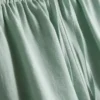 Cotton-blend elastic-waist shorts