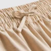 Cotton-blend elastic-waist shorts