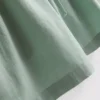 Cotton-blend elastic-waist shorts