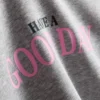 Cotton-blend graphic hoodie