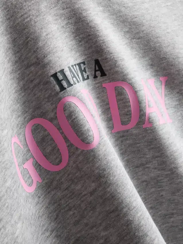 Cotton-blend graphic hoodie