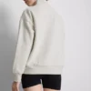 Cotton blend half-zip sweatshirt