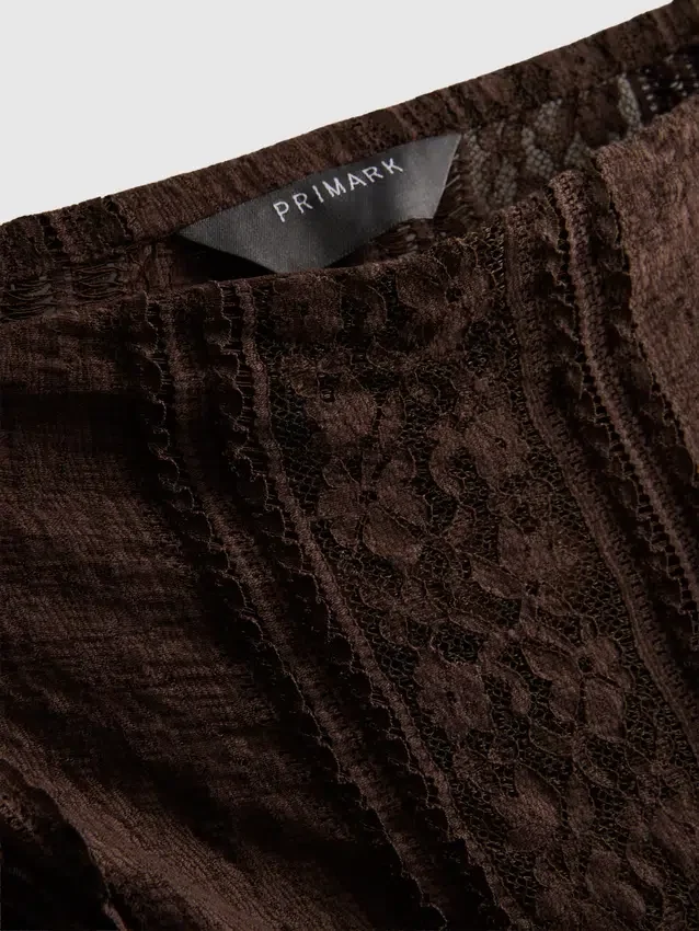 Cotton blend lace bandeau