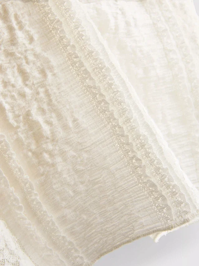 Cotton blend lace bandeau
