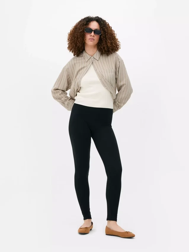 Cotton blend leggings