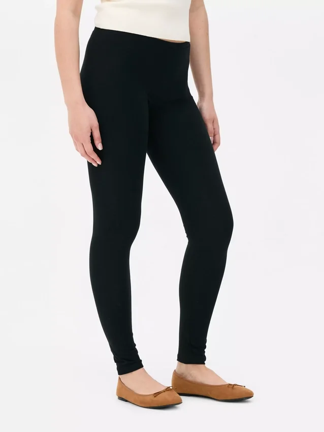 Cotton blend leggings