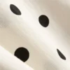 Cotton blend polka dot lace midi skirt