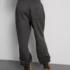 Cotton blend printed cuffed joggers