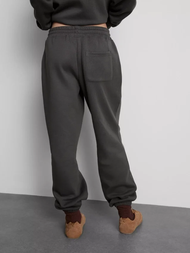 Cotton blend printed cuffed joggers