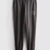 Cotton blend printed cuffed joggers