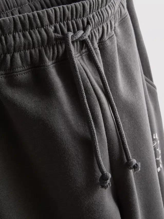 Cotton blend printed cuffed joggers