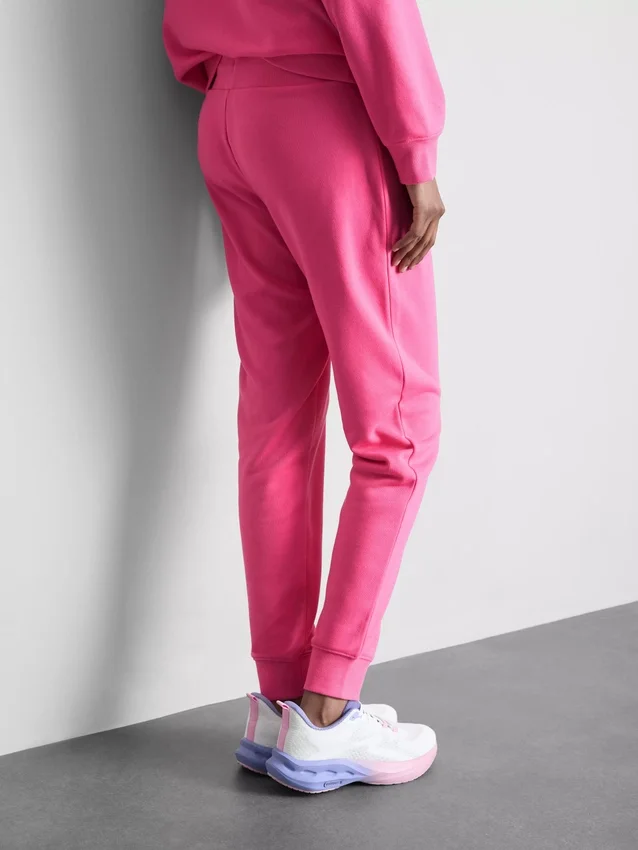Cotton blend printed skinny joggers