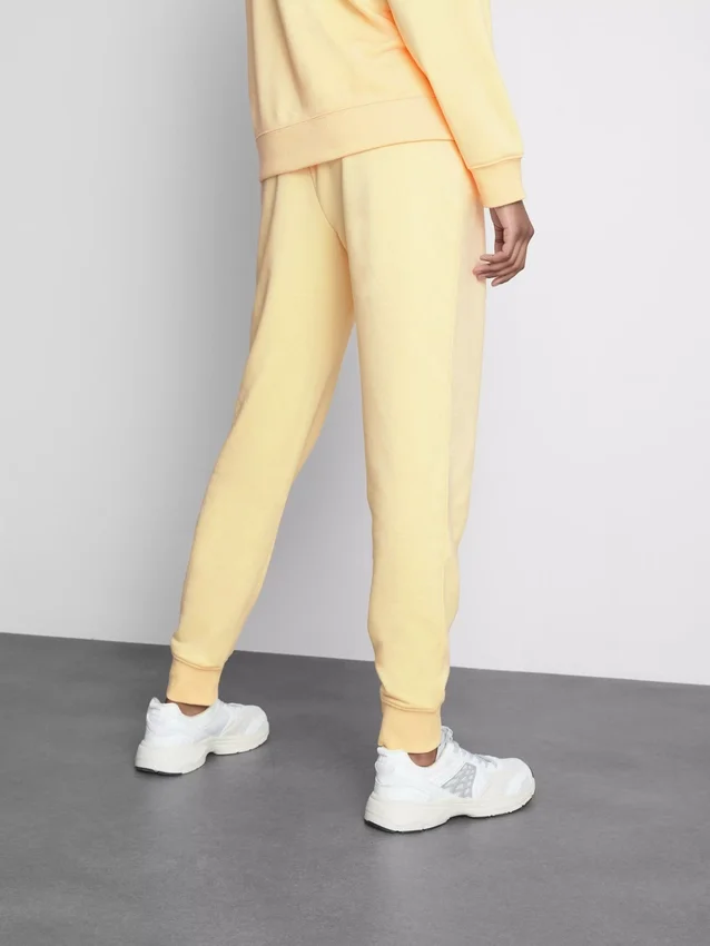 Cotton blend printed skinny joggers