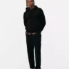 Cotton-blend pullover hoodie