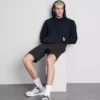 Cotton-blend pullover hoodie