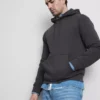 Cotton-blend pullover hoodie