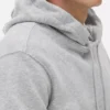 Cotton-blend pullover hoodie