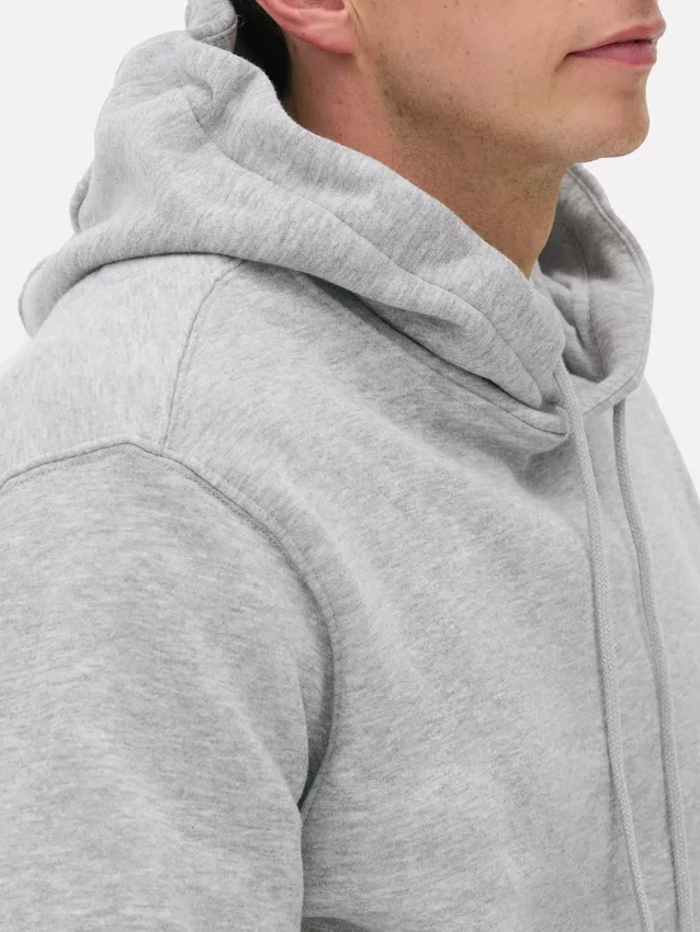 Cotton-blend pullover hoodie