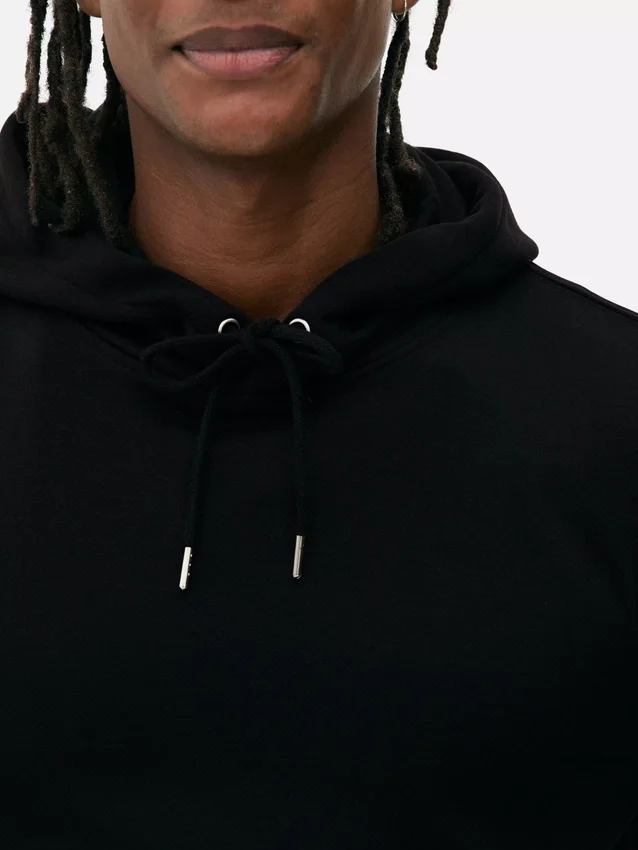 Cotton-blend pullover hoodie