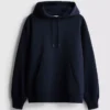 Cotton-blend pullover hoodie