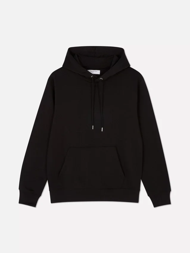Cotton-blend pullover hoodie