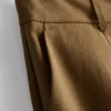 Cotton blend safari bermuda shorts