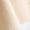 Cotton-blend side-tie midi skirt