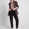 Cotton-blend skinny joggers